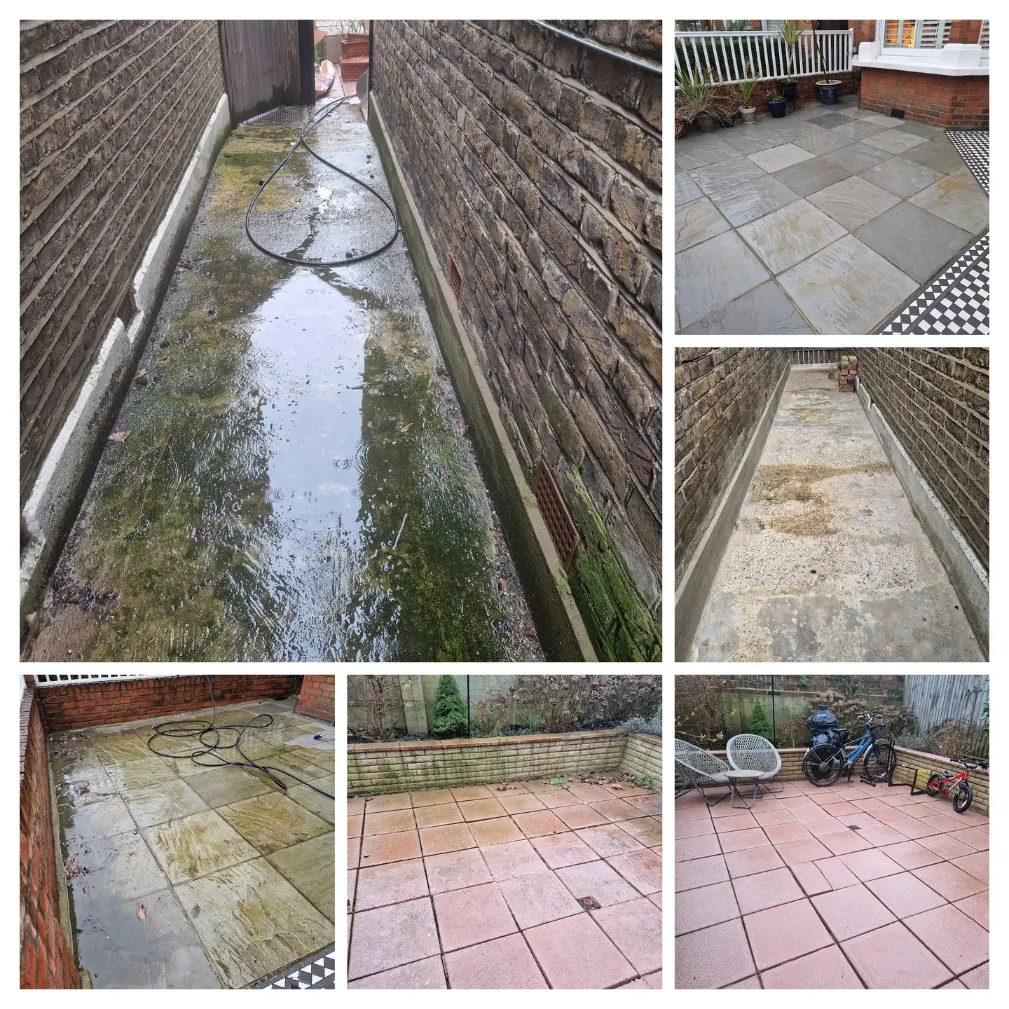 URBNX Pressure Washing — before and after exterior cleaning preview